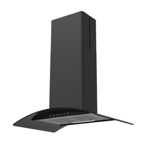 <span class=keywords><strong>Hotte</strong></span> de cuisine incurvée noire élégante avec commandes tactiles et éclairage LED - Product Image 3