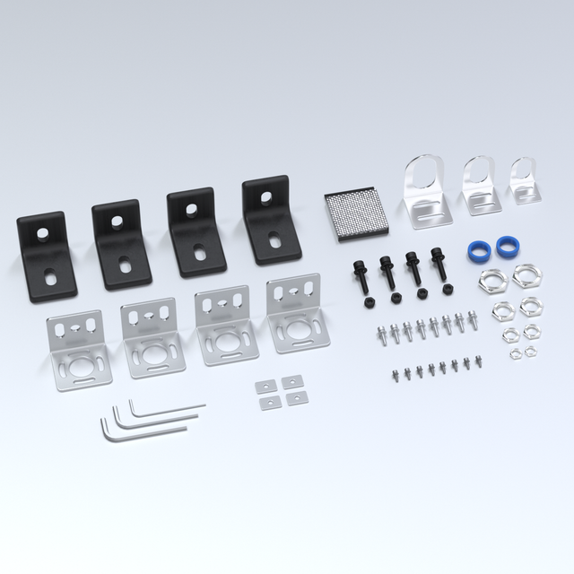 CORON PF-05S Optical Switch Accessory Kit Mounting Bracket Screws Reflector Plate Connectors for Proximity Photoelectric Sensors