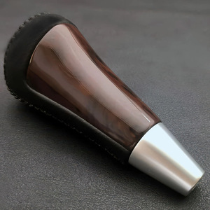 DPXF Gear Shift Knob Wood Grain Leather Ergonomic For Lexus Car <b>Interior</b> <b>Accessory</b> - Product Image 2