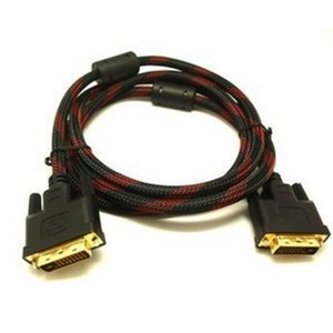 สายเคเบิล Dvi 1.5 ม. 24 พิน ขั้วต่อคู่แบบมีฉนวนพร้อมวงแหวนแม่เหล็กสำหรับการเชื่อมต่อจอแสดงผล HD - Product Image 1