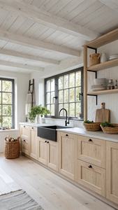 CBMMart meubles de luxe en bois massif assemblés style minimaliste villa ensemble d'armoires de cuisine laquées - Product Image 2