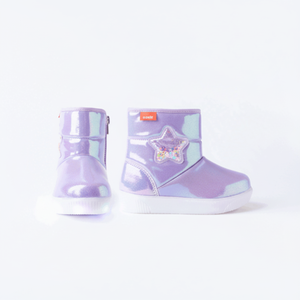 OZKIZ Korean Kids Winter Star Boots Glitter Upper Material Girls' Fashion for 2-7 Years Wholesale - Product Image 2