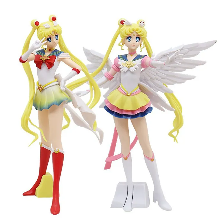 Colección de figuras de acción de PVC de Anime japonés, figura de Sailor Moon, decoración de pasteles, modelo de PVC, muñecas, Juguetes