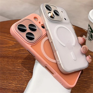 เคสโทรศัพท์แม่เหล็กแบบด้านสองสีรุ่นใหม่สำหรับ iPhone 17 16 15 14 Plus 13 12 11 Pro Max  แบบโปร่งแสง ป้องกันแรงกระแทก  ฝาหลังแข็ง - Product Image 2
