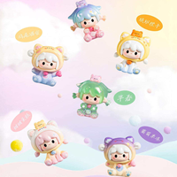 Nouveauté : Figurines en vinyle UU Meow's Travel Minis de première génération, figurines en résine animées pour la décoration, lot de 60 pièces