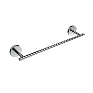 Toallero Mod Class Negro de 50 cm de largo, accesorio de baño montado en la pared - Product Image 3