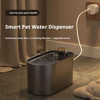 Fontaine à eau pour animaux de compagnie à induction sans fil, filtre circulant, distributeur d'eau automatique, matériau PP, option multicolore, utilisation en intérieur pour chat