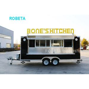 <span class=keywords><strong>Remorque</strong></span> de frites avec placard de rangement, camion alimentaire à trois sections - Product Image 4