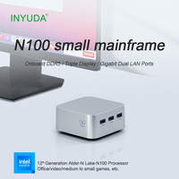 Mini Bilgisayar Intel 12. Nesil N100 N95 8GB RAM 256GB SSD Çift 4K Ekran Desteği Ultra Kompakt Fansız Windows 11 Pro