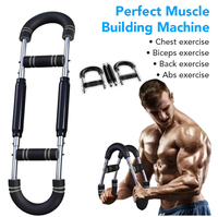 Barre d'exercice pour les bras, renforceur musculaire des poignets et de la poitrine, barre de force pour le haut du corps, entraîneur de bras fitness pour la maison