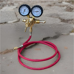 Régulateur d'azote haute pression avec manomètre orthodontique N2 G5/8, ensemble de tuyau en laiton américain CGA580 - Product Image 3