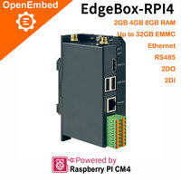 Contrôleur PLC industriel personnalisé, passerelle IoT 4G LTE Lora RS485 CAN Modbus Linux Debian, contrôleur logique programmable