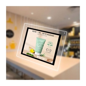 Agent <span class=keywords><strong>immobilier</strong></span> vitrine affichage simple face cristal lumière LED affiche cristal acrylique LED boîte à lumière - Product Image 1