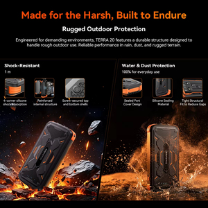Blackview TERRA 20 Banque d'alimentation portable à charge rapide 20000mAh robuste avec câbles intégrés étanche IP54 pour voyages en extérieur et lampes de poche - Product Image 6