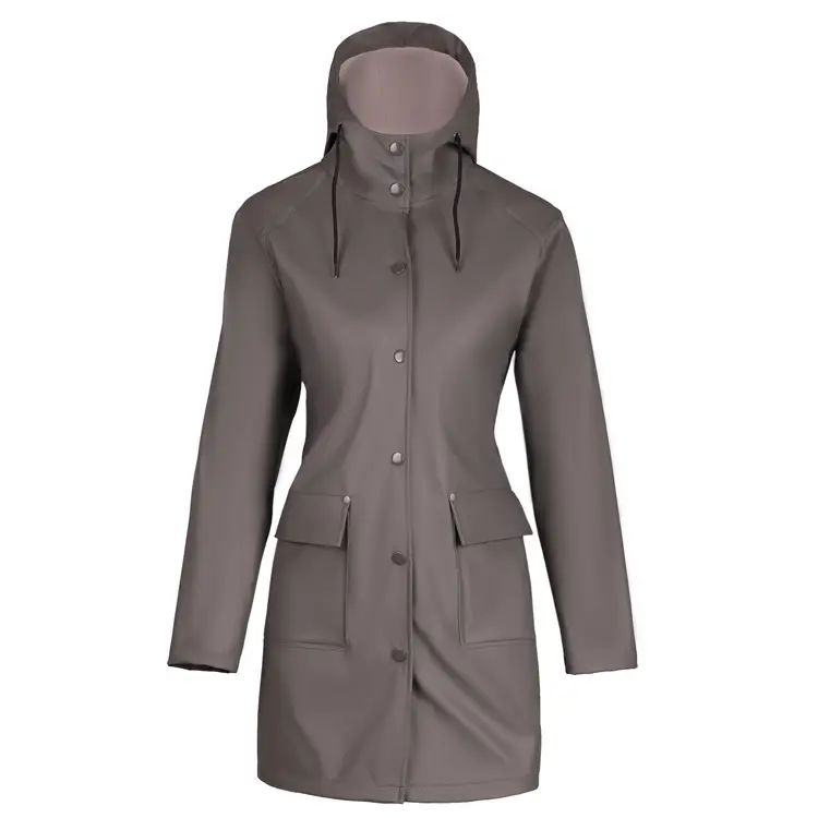 Imperméable classique en polyuréthane adulte imperméable vêtements de pluie femmes veste de pluie extérieur manteau de pluie PU dames vêtements de pluie à capuche combinaison de pluie