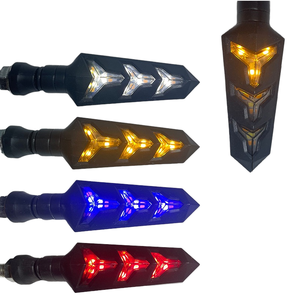 12V Motorcycle Electric Car LED <b>Fish</b> Bone <b>Lamp</b> Running Water Turn Signal Day Running Light Indicator <b>Lamp</b> for Modified - Product Image 1