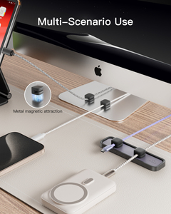 <span class=keywords><strong>Organizzatore</strong></span> cavo magnetico cordino in Silicone cordino <span class=keywords><strong>di</strong></span> gestione riutilizzabile cavo Desktop Organizer con supporto in metallo - Product Image 6