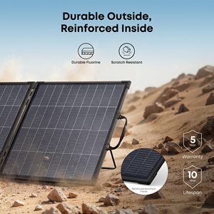 Chargeur solaire portable ultra-léger 11 lb Anker SOLIX PS200 Panneau bifacial 200W pliable IP68 résistant à l'eau pour le camping - Product Image 5