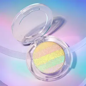 Multichrome Eeyshadow Veganistisch Regenboog Oogschaduwpalet Private Label 26Mm 36Mm Regenboogglans Oogschaduw