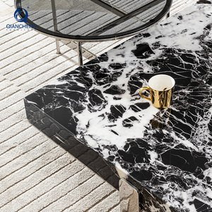 Foshan Hotel Project, sofá de mármol de piedra Natural maciza, juego de mesa de centro para apartamento, muebles de sala de estar personalizados de alta calidad - Product Image 3