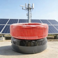 Cable fotovoltaico de cobre con revestimiento de polietileno reticulado, para uso exterior a baja tensión
