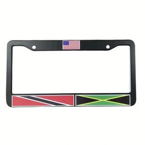 Customized Logo Car <b>Frame</b> Holder Cover Zinc Alloy Aluminum Main Material Custom <b>License</b> Plate <b>Frames</b> - Product Image 1