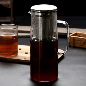 Cafetière à infusion froide avec infuseur amovible en acier inoxydable Théière glacée en <span class=keywords><strong>verre</strong></span> à haute teneur en borosilicate - Product Image 3