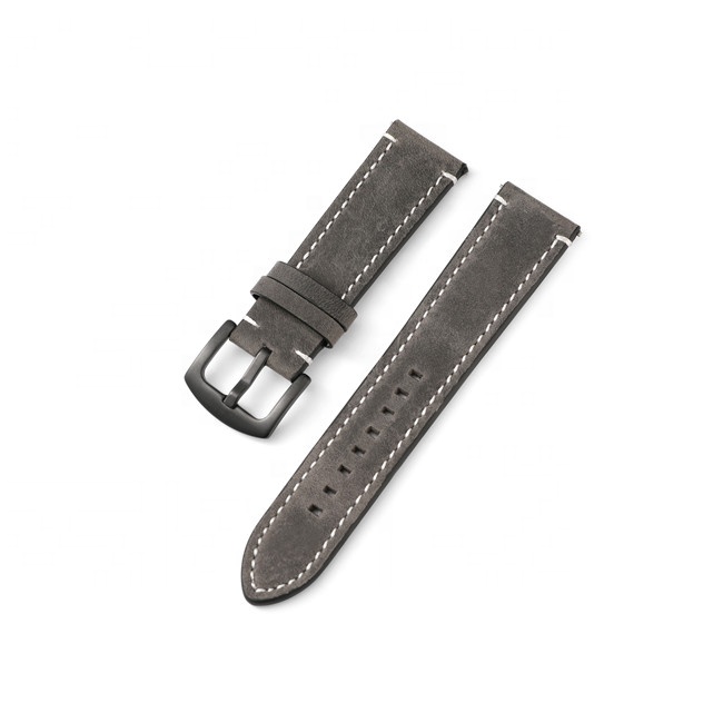 Kingsmax Luxury Handmade Leather Watch Band 18mm 20mm 22mm Quick Release Wrist Band Water Resistant-Wholesale