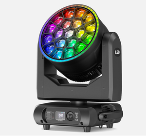 Faro mobile a LED RGBW 19x40W 4-60 °   Luce da Palco Zoom 800W DMX con <span class=keywords><strong>Effetto</strong></span> Striscia - Product Image 2