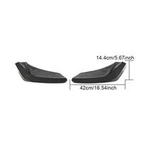 Pour Chevrolet Corvette Stingray C8 véritable carbone pare-chocs arrière séparateur Canards ailerons 2020 2021