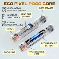 Kit Lampu Pedang Elektronik Desain Ekonomis dengan Aksen Ayun, Warna Berubah, Pogo Pin, Inti Neopixel yang Dapat Dilepas, Inti Lampu Dalam yang Dapat Digeser