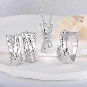 ठोस स्टर्लिंग चांदी के लिए पुराने गहने सेट महिला के चांदी के गहने - Product Image 3