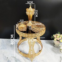 Ensemble de table à manger portable de style européen, brûleur d'encens, bouilloire à sucre en métal à colonne de cristal pour hôtel cinq étoiles, et ensemble de grillades pour la salle à manger
