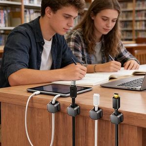 Cross-border magnetic <b>cable</b> organizer for desktop and car use, a powerful tool for organizing and securing mobile phone - Product Image 1