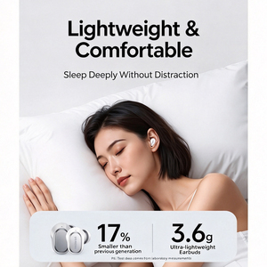 UGREEN WS220 HiTune A3 หูฟังไร้สายแบบใส่ในหู สำหรับนอนหลับ ใช้งานได้นาน 35 ชั่วโมง พร้อมระบบตัดเสียงรบกวน AI และเสียงแบบ Spatial Audio - Product Image 5