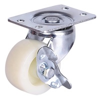 Roue pivotante fixe large en nylon/acier de 40 mm, roue de 75 mm de diamètre pour usage polyvalent, origine Zhong Shan