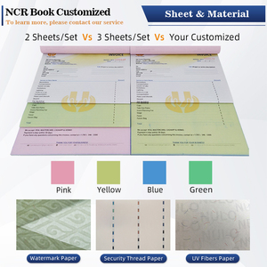 Giấy in bảo mật có chỉ chỉ định, giấy in séc tùy chỉnh, giấy in hóa đơn có sợi UV vô hình và dải bảo mật - Product Image 5