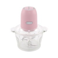Hachoir Électrique 2L pour Aliments Bébé / Hachoir à Viande / Éplucheur d'Ail avec Accouplement Entièrement en Acier Inoxydable