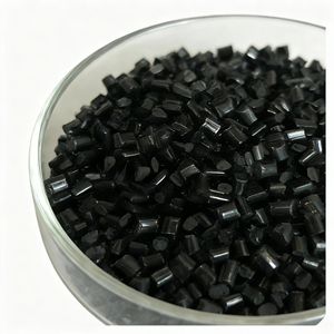 Schwarze FR PP Recycelte Kunststoffgranulate Hitzebeständiges Verschleißfestes Technisches <span class=keywords><strong>Material</strong></span> für Spritzguss - Product Image 1