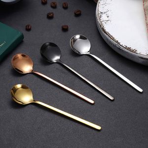 Cuillères à thé et à café en acier inoxydable 18/8 poli miroir à long manche pour thé glacé, expresso, mariages et fêtes - Product Image 1