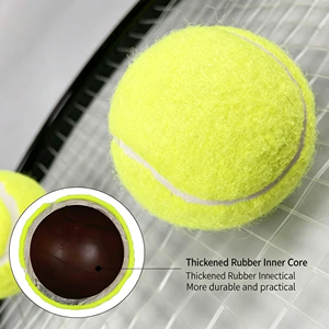 Regular Duty Hard Court Pressure Sealed Official Size Consistent Bounce Tennis <b>Ball</b> 3 Pack For <b>Training</b> Championship Grade - Product Image 5