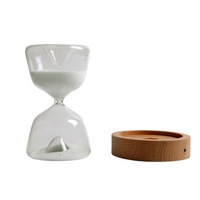 Lampe de chevet créative horloge de sable veilleuse sablier minuterie avec télécommande pendant 15 minutes