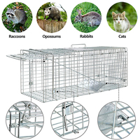 Lapins vivants, chat, écureuil, raton laveur, taupe, Gopher, marmottes, opossoms attrapent et libèrent la Cage piège à animaux en métal humain