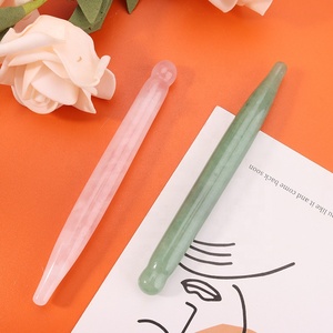 Cristal de Cuarzo Rosa Natural, Piedra Original, Masajeador de Ojos Mineral, Bolígrafo de Acupresión, Varita de Masaje para la Salud, Belleza y Curación - Product Image 2