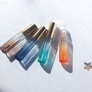 Envases de Perfume de Vidrio de Lujo con Bola Rodante, Botellas de Perfume Vacías de 4 ml con Bolas Rodantes de Acero Inoxidable - Product Image 3