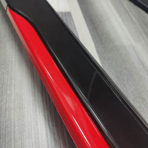 TIYPEOR Vente en gros de jupes latérales universelles personnalisées bon marché, couvre-jupes latérales noir et rouge, kit de pare-chocs - Product Image 4