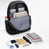 Sac à dos d'ordinateur portable personnalisé pour école de commerce, antivol, tendance, géométrique, en nylon Oxford, imperméable, pour étudiants, pour un usage quotidien