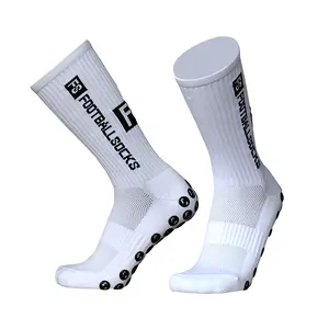Chaussettes de compression antidérapantes pour hommes Chaussettes de sport unisexes personnalisées pour le football, chaussettes antidérapantes