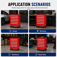 Chariot à outils OEM personnalisé à haute capacité de charge pour l'organisation du garage à domicile