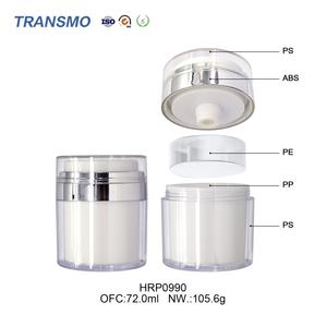 Contenants de lotion en plastique de luxe, conteneur de crème personnalisé, pot de crème pour le visage en plastique de 72 g - Product Image 3